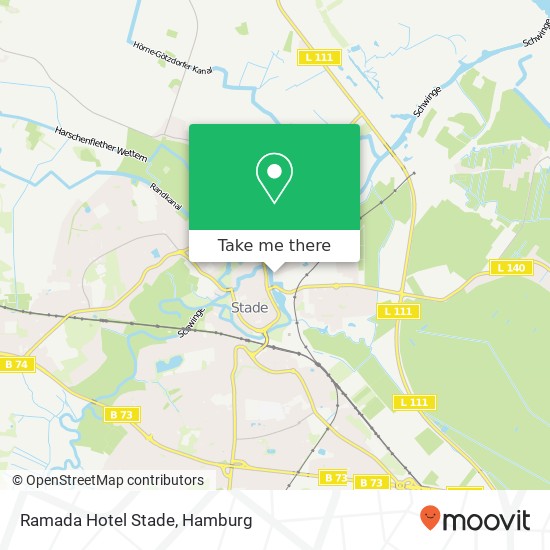 Ramada Hotel Stade map