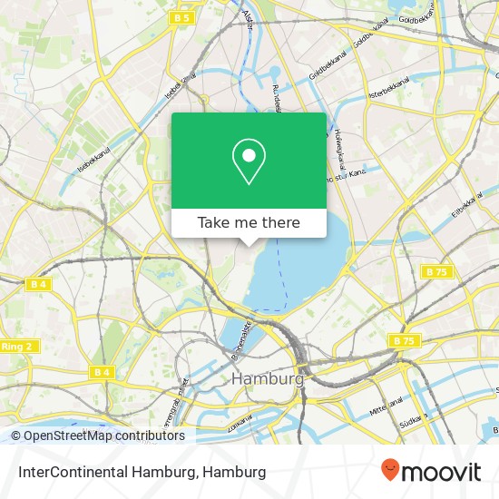InterContinental Hamburg map