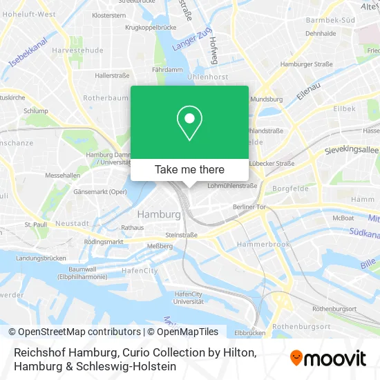 Карта Reichshof Hamburg, Curio Collection by Hilton