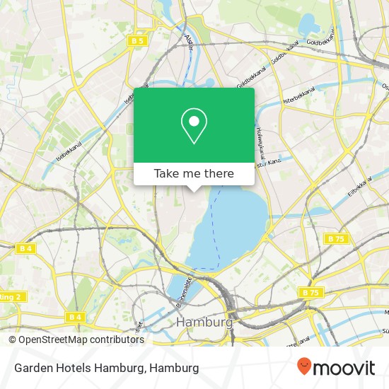 Garden Hotels Hamburg map