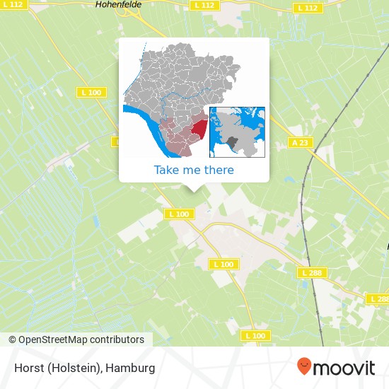 Horst (Holstein) map