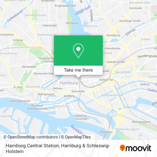 Карта Hamburg Central Station
