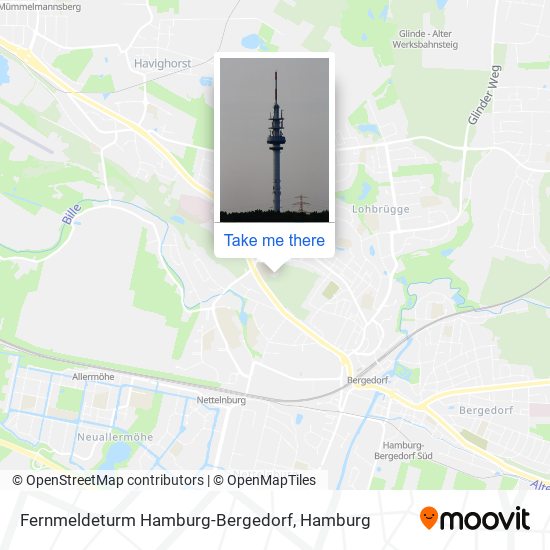 Fernmeldeturm Hamburg-Bergedorf map