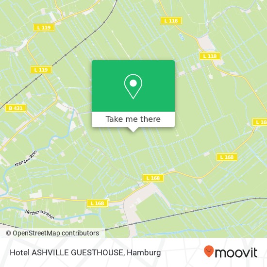 Hotel ASHVILLE GUESTHOUSE map