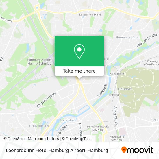 Leonardo Inn Hotel Hamburg Airport map