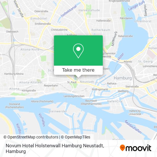 Карта Novum Hotel Holstenwall Hamburg Neustadt
