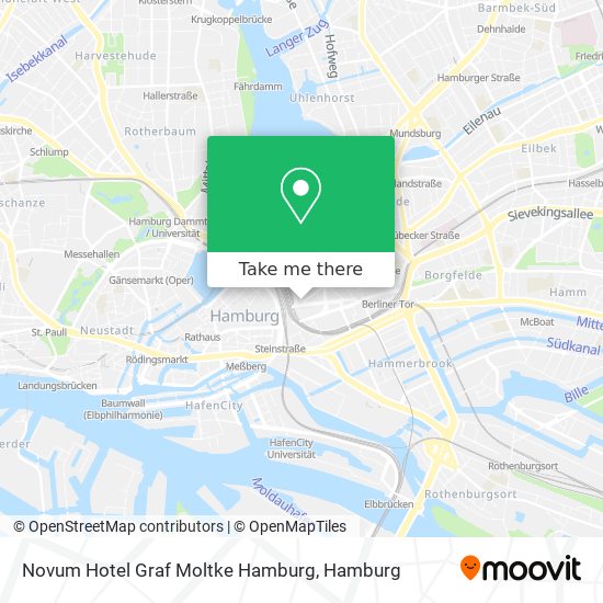 Novum Hotel Graf Moltke Hamburg map