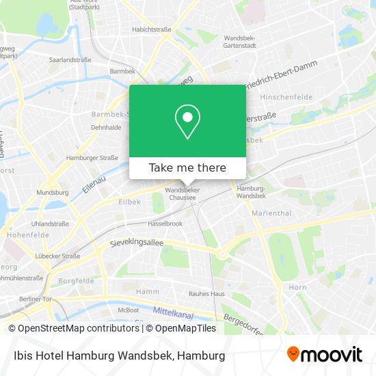 Ibis Hotel Hamburg Wandsbek map