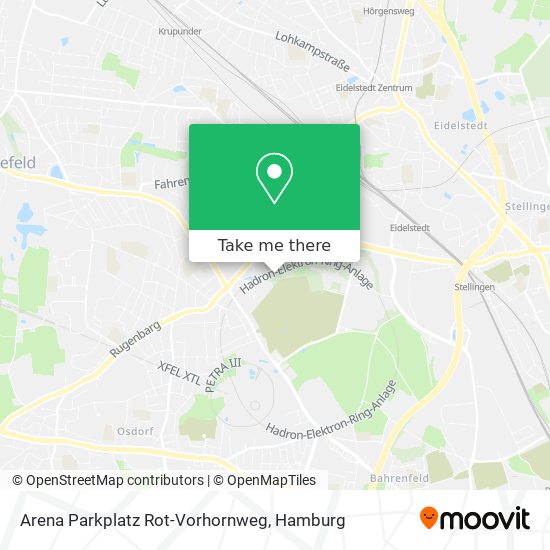 Arena Parkplatz Rot-Vorhornweg map