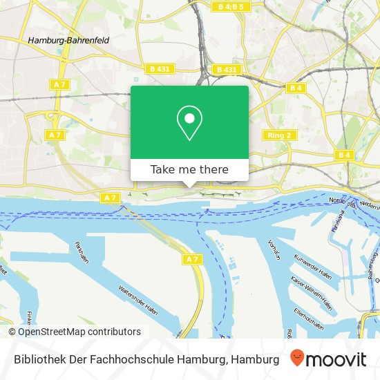 Bibliothek Der Fachhochschule Hamburg map