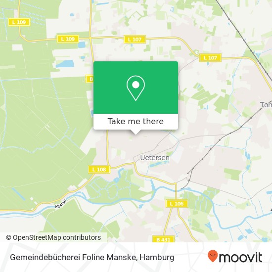 Gemeindebücherei Foline Manske map