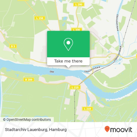 Stadtarchiv Lauenburg map