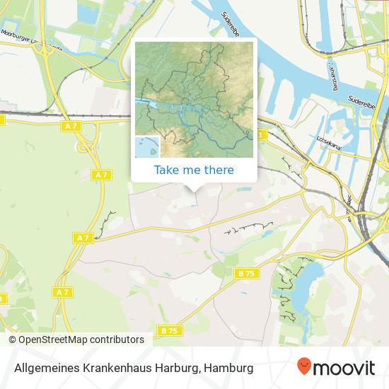 Allgemeines Krankenhaus Harburg map