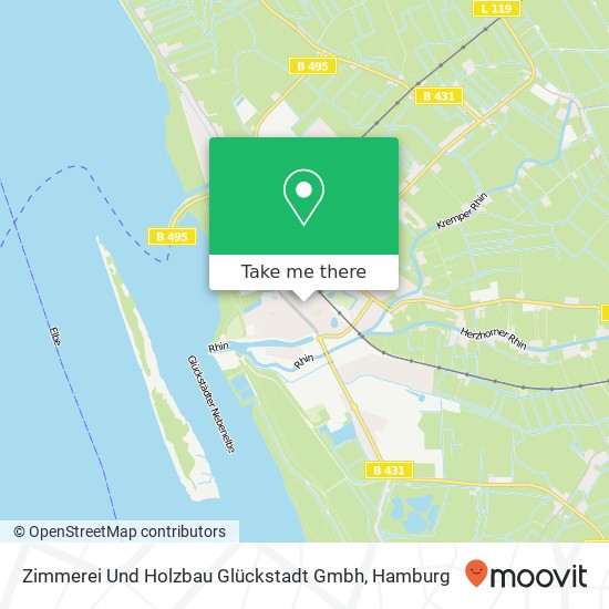 Zimmerei Und Holzbau Glückstadt Gmbh map