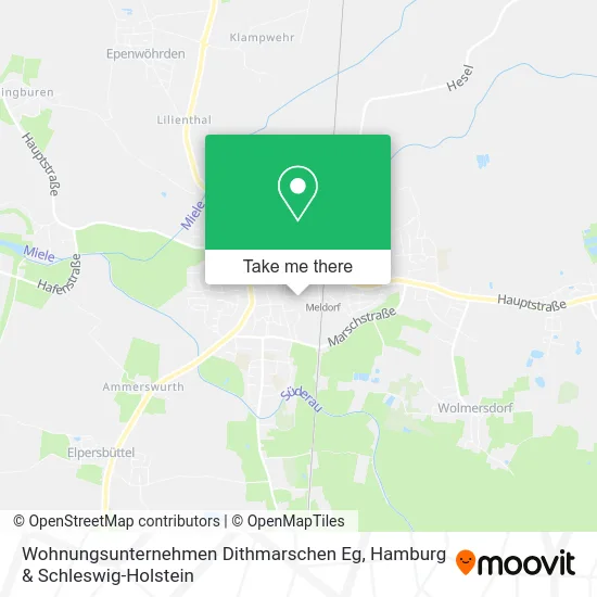 Карта Wohnungsunternehmen Dithmarschen Eg