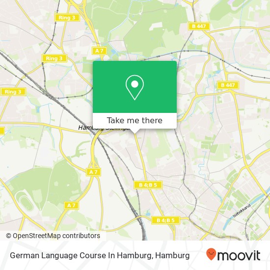 Карта German Language Course In Hamburg