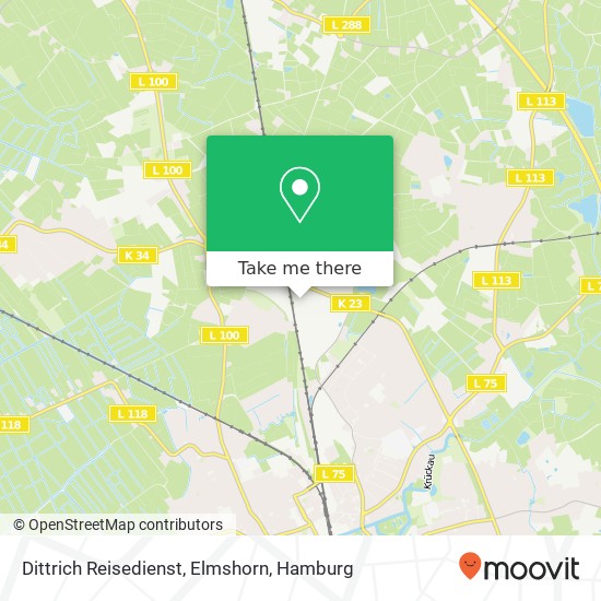 Карта Dittrich Reisedienst, Elmshorn