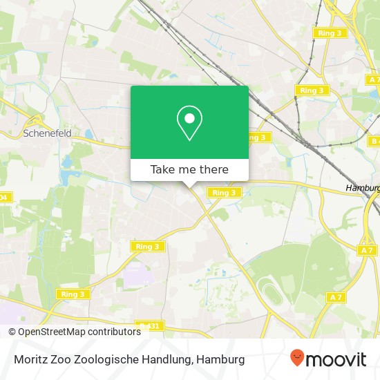 Moritz Zoo Zoologische Handlung map