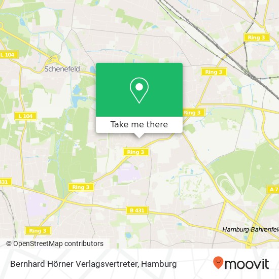 Bernhard Hörner Verlagsvertreter map