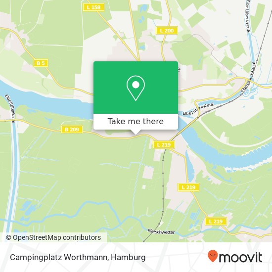 Campingplatz Worthmann map