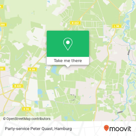 Party-service Peter Quast map