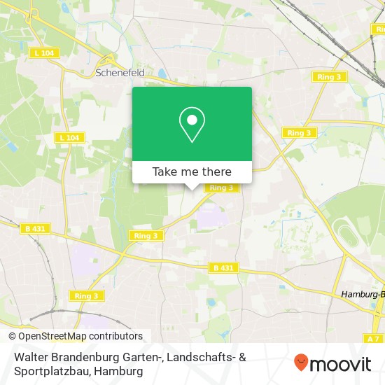 Карта Walter Brandenburg Garten-, Landschafts- & Sportplatzbau