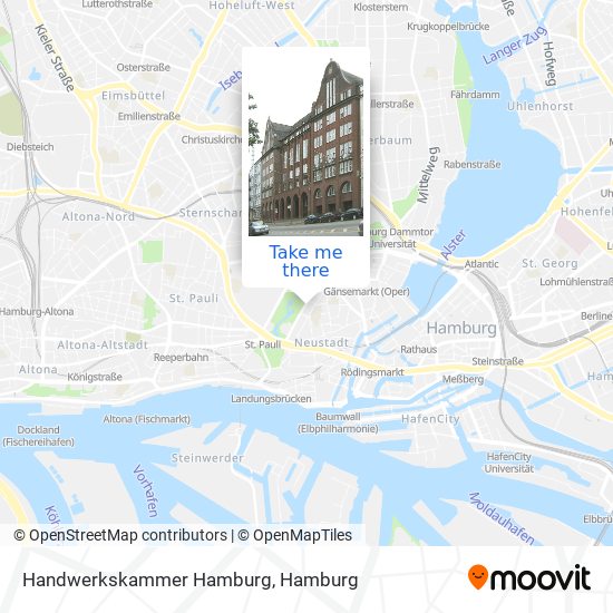 Handwerkskammer Hamburg map