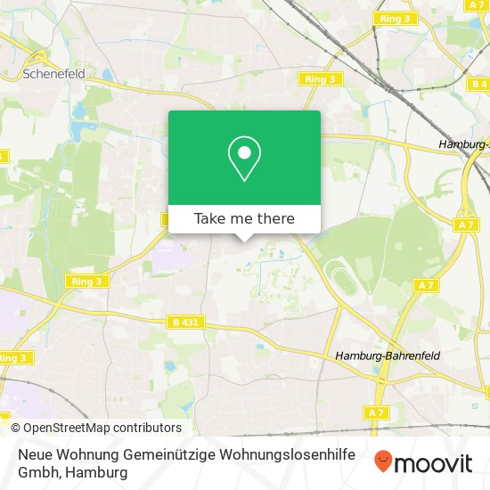 Neue Wohnung Gemeinützige Wohnungslosenhilfe Gmbh map