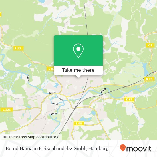 Bernd Hamann Fleischhandels- Gmbh map