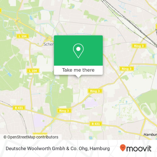 Deutsche Woolworth Gmbh & Co. Ohg map