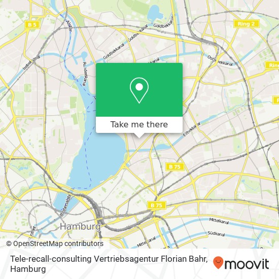 Tele-recall-consulting Vertriebsagentur Florian Bahr map