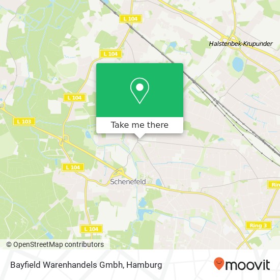 Bayfield Warenhandels Gmbh map