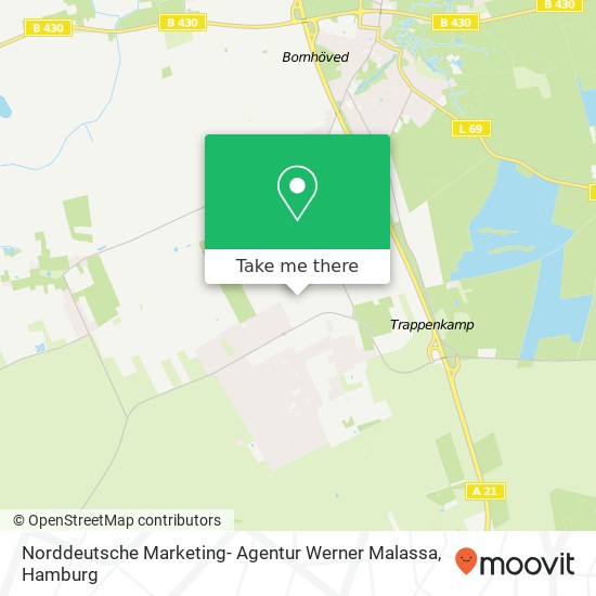 Norddeutsche Marketing- Agentur Werner Malassa map