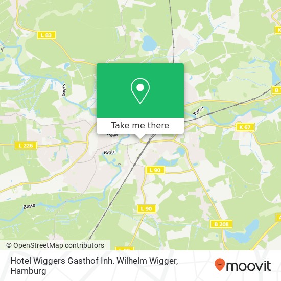 Карта Hotel Wiggers Gasthof Inh. Wilhelm Wigger
