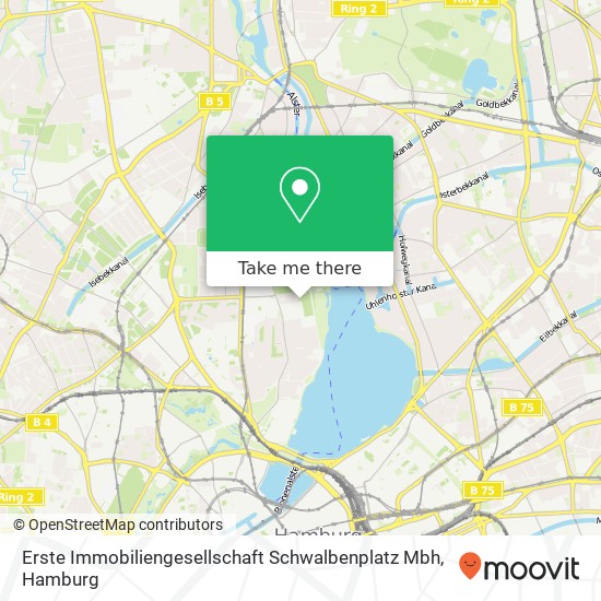 Карта Erste Immobiliengesellschaft Schwalbenplatz Mbh