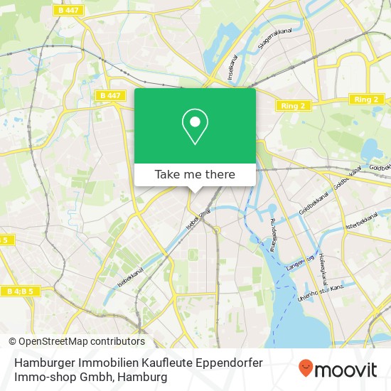 Карта Hamburger Immobilien Kaufleute Eppendorfer Immo-shop Gmbh