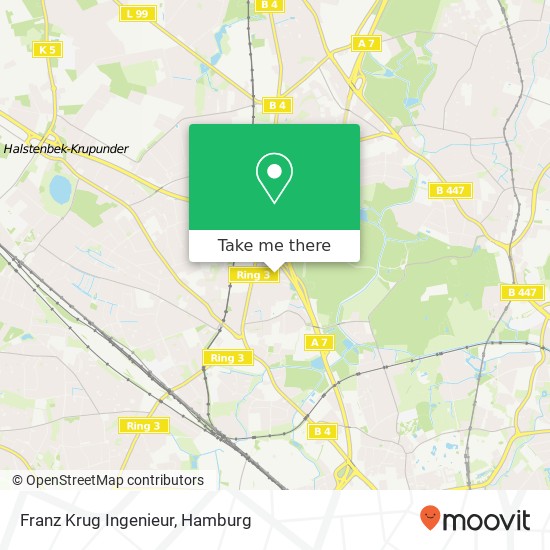 Franz Krug Ingenieur map