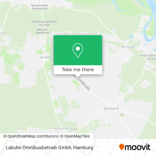 Карта Labuhn Omnibusbetrieb Gmbh
