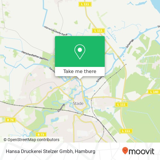 Hansa Druckerei Stelzer Gmbh map