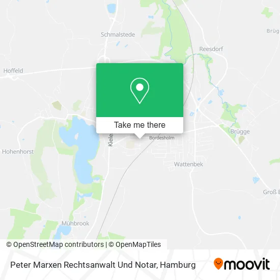 Карта Peter Marxen Rechtsanwalt Und Notar