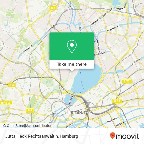 Jutta Heck Rechtsanwältin map