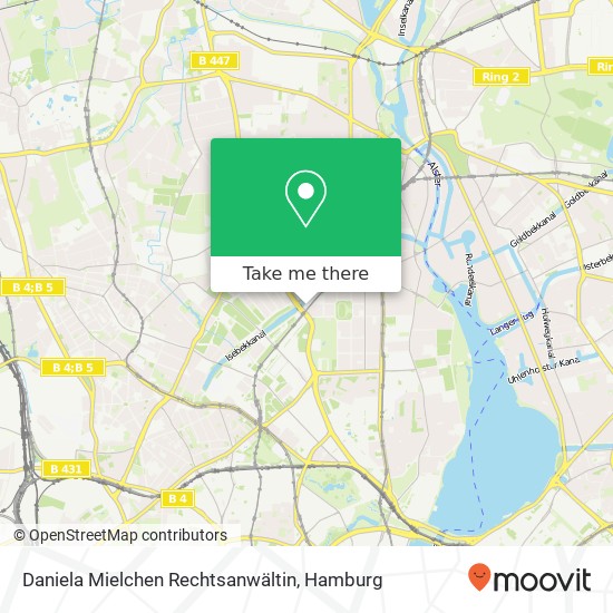 Daniela Mielchen Rechtsanwältin map