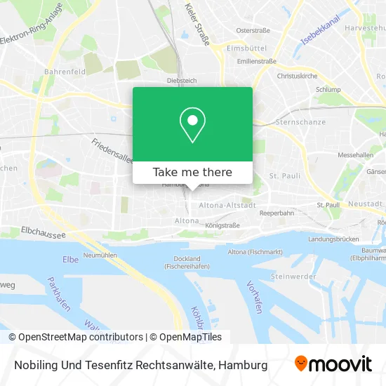 Карта Nobiling Und Tesenfitz Rechtsanwälte