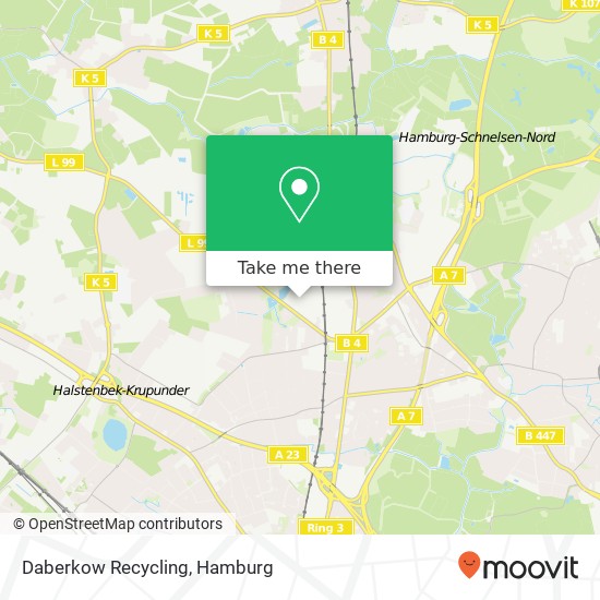 Daberkow Recycling map