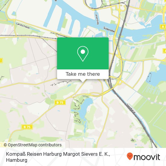 Kompaß Reisen Harburg Margot Sievers E. K. map