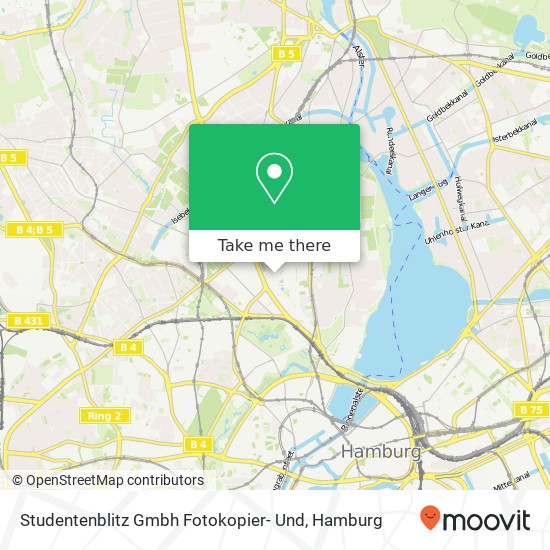 Карта Studentenblitz Gmbh Fotokopier- Und