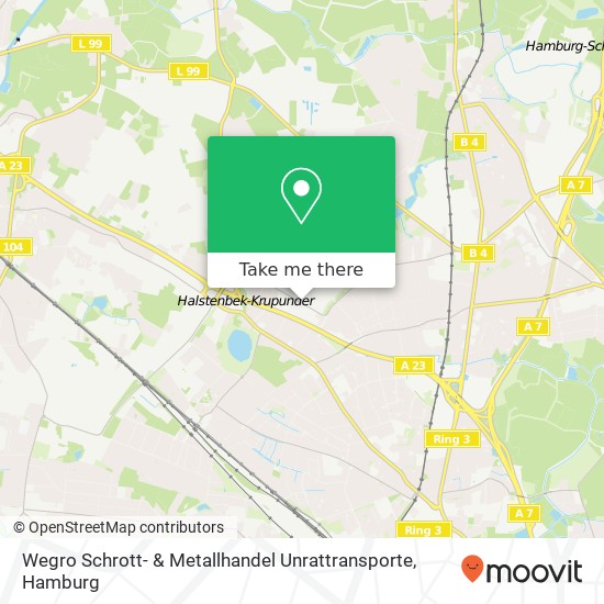 Wegro Schrott- & Metallhandel Unrattransporte map