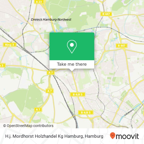 Карта H.j. Mordhorst Holzhandel Kg Hamburg