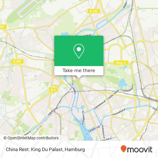 China Rest. King Du Palast map