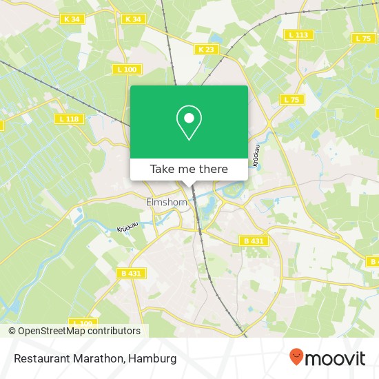 Restaurant Marathon map